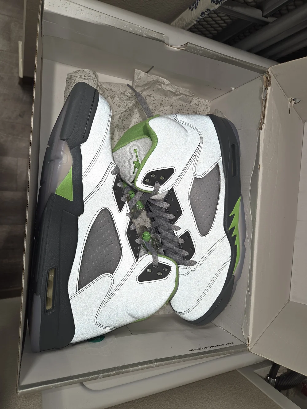 Nike Air Jordan 5 Retro 'Green Bean' sneakers